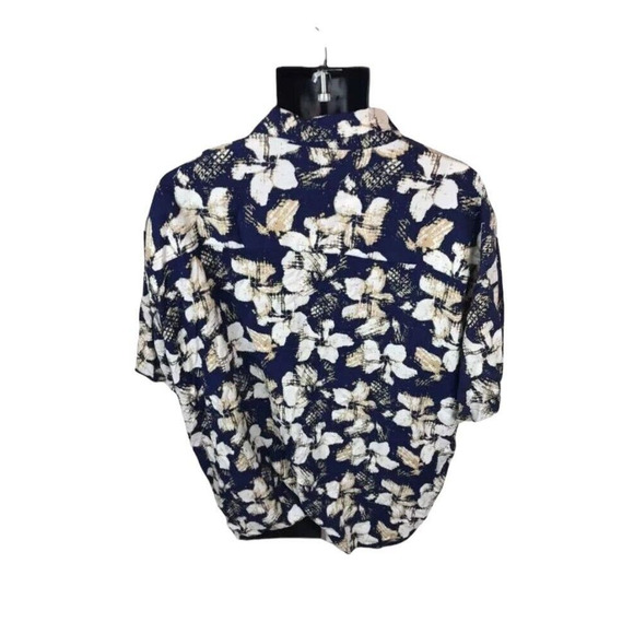 Munsingwear Mens Hawaiian Button Up Shirt Short Sleeve Blue Size XXL Set of 2 - Picture 6 of 12